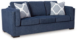 Evansley Sofa and Loveseat in Navy - PKG019297