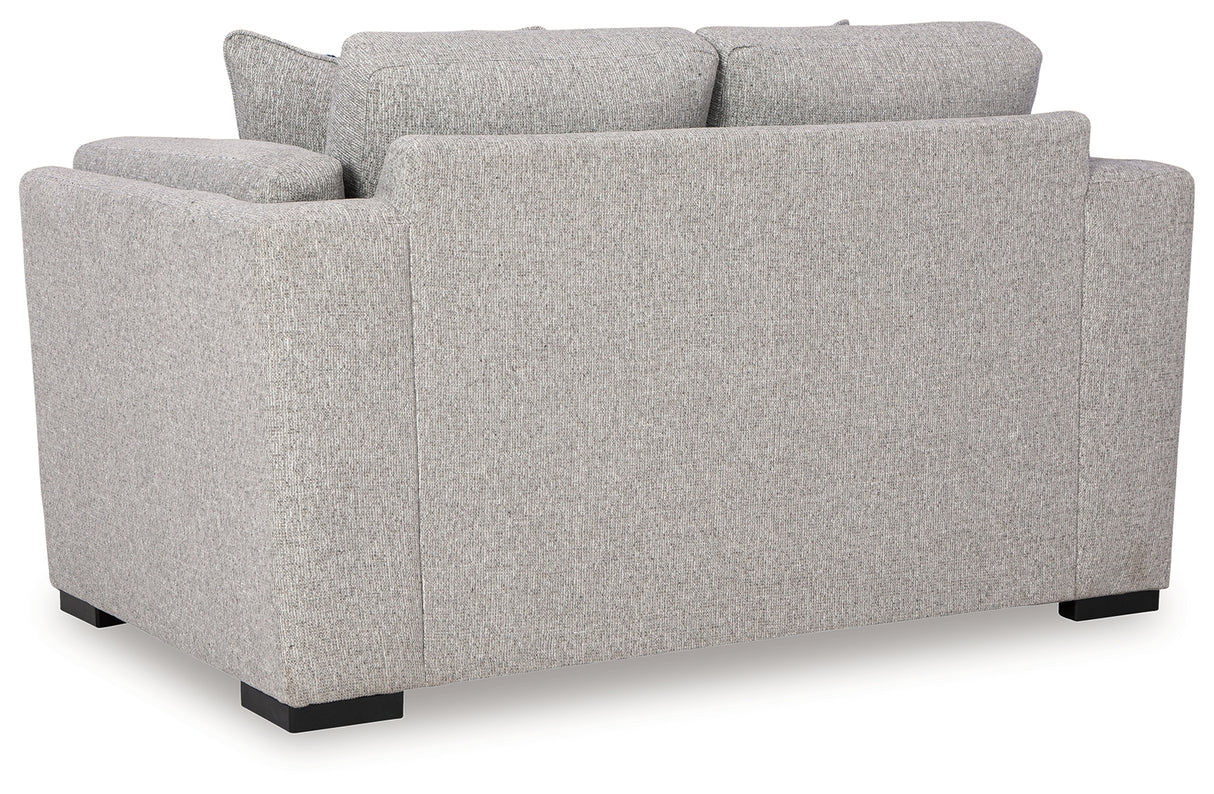 Evansley Sofa, Loveseat, Chair and Ottoman in Pewter - PKG019301