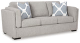 Evansley Sofa, Loveseat, Chair and Ottoman in Pewter - PKG019301