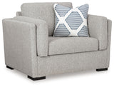 Evansley Sofa, Loveseat, Chair and Ottoman in Pewter - PKG019301