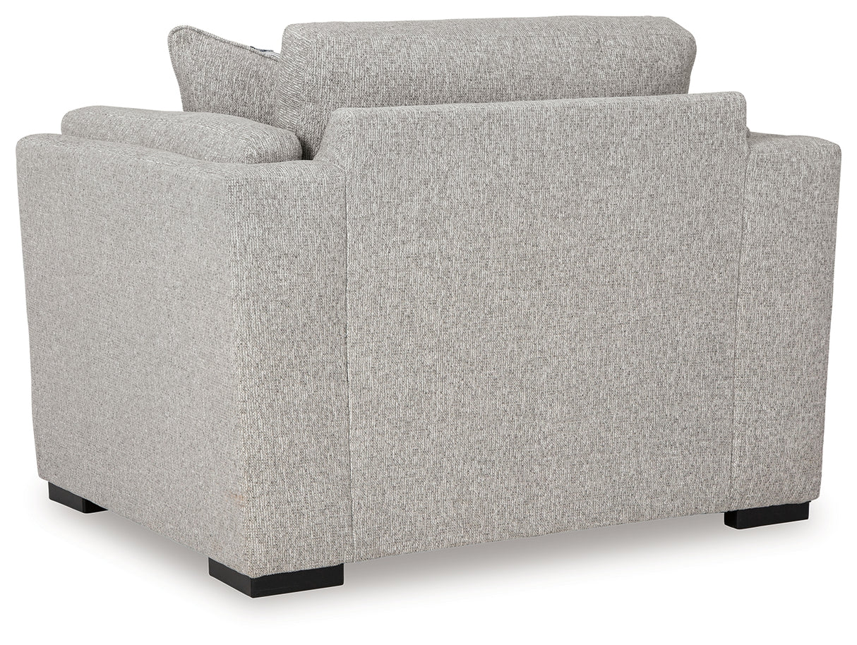 Evansley Sofa, Loveseat, Chair and Ottoman in Pewter - PKG019301