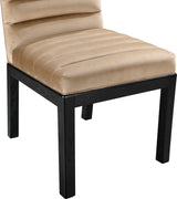 Evelyn Velvet Upholstered Accent Chair in Beige from Meridian - Luna Furniture