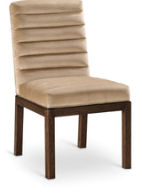 Evelyn Velvet Upholstered Accent Chair in Beige from Meridian - Luna Furniture