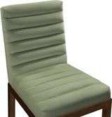 Evelyn Velvet Upholstered Accent Chair in Green from Meridian - Luna Furniture