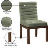 Evelyn Velvet Upholstered Accent Chair in Green from Meridian - Luna Furniture