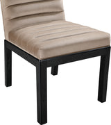 Evelyn Velvet Upholstered Accent Chair in Taupe from Meridian - Luna Furniture