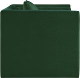 Everett Chenille Fabric Chair in Green from Meridian - Luna Furniture