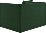 Everett Chenille Fabric Chair in Green from Meridian - Luna Furniture