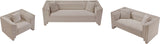 Everett Chenille Fabric Sofa in Beige from Meridian - Luna Furniture