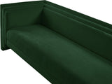 Everett Chenille Fabric Sofa in Green from Meridian - Luna Furniture