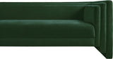 Everett Chenille Fabric Sofa in Green from Meridian - Luna Furniture