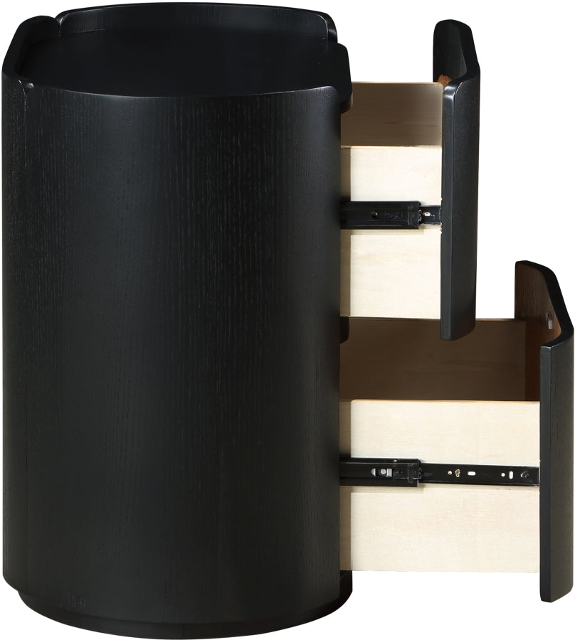 Everett Night Stand Black from Meridian - Luna Furniture