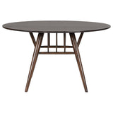 Everton Walnut 5-Piece Round 54-inch Dining Set from Coaster - Luna Furniture