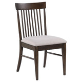 Everton Slat Back Dining Side Chair Walnut (Set of 2) from Coaster - Luna Furniture