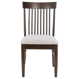 Everton Slat Back Dining Side Chair Walnut (Set of 2) from Coaster - Luna Furniture