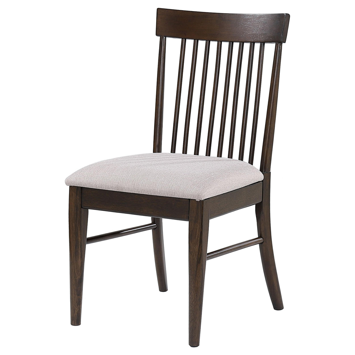 Everton Slat Back Dining Side Chair Walnut (Set of 2) from Coaster - Luna Furniture