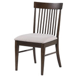 Everton Slat Back Dining Side Chair Walnut (Set of 2) from Coaster - Luna Furniture