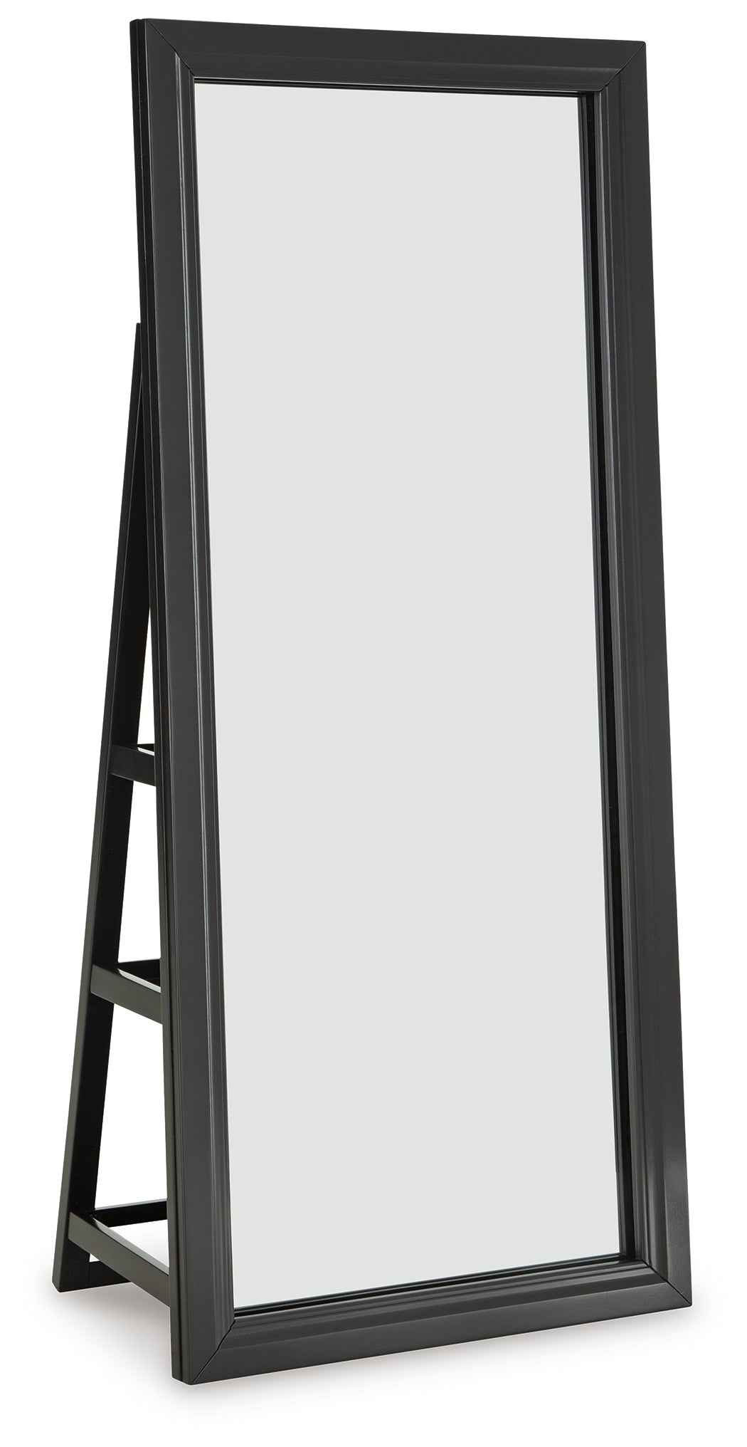 Evesen Black Floor Standing Mirror/Storage - A8010384