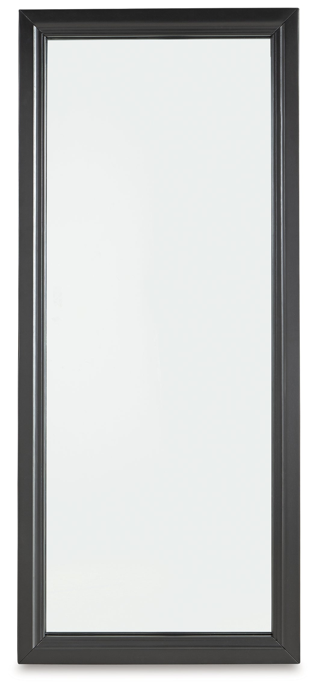 Evesen Black Floor Standing Mirror/Storage - A8010384