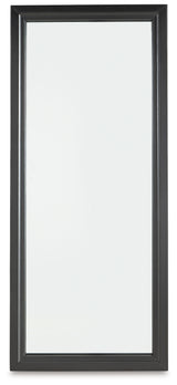 Evesen Black Floor Standing Mirror/Storage - A8010384