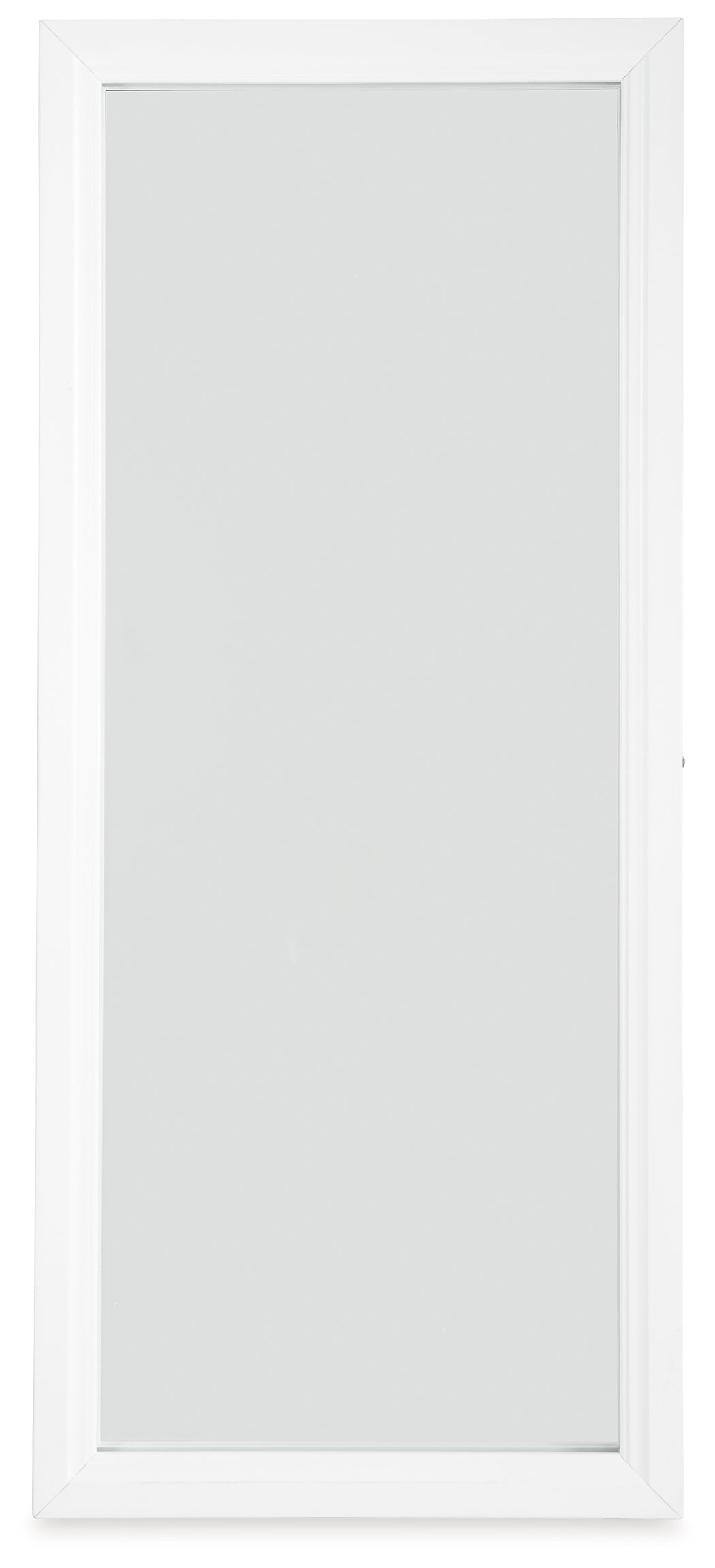 Evesen White Floor Standing Mirror/Storage - A8010383