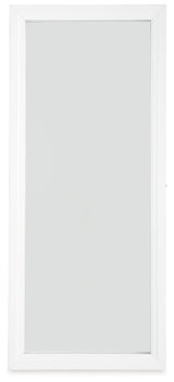 Evesen White Floor Standing Mirror/Storage - A8010383