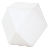 Facet Accent Table in Ivory Concrete - 4613.IVO