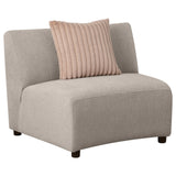 Fayette Upholstered Armless Chair Greige - 504924