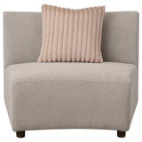 Fayette Upholstered Armless Chair Greige - 504924