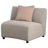 Fayette Upholstered Armless Chair Greige - 504924