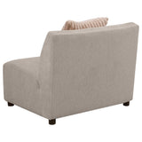 Fayette Upholstered Armless Chair Greige - 504924