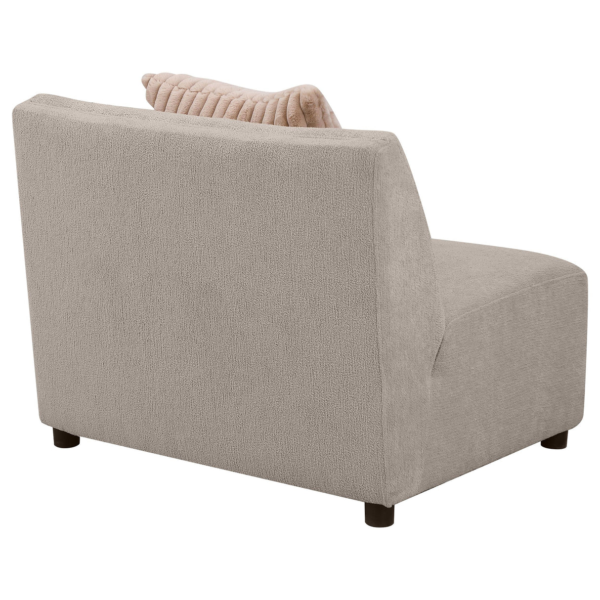 Fayette Upholstered Armless Chair Greige - 504924