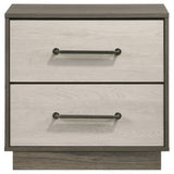 Fenwick 2-drawer Nightstand Bedside Table Grey Oak from Coaster - Luna Furniture