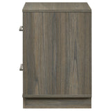 Fenwick 2-drawer Nightstand Bedside Table Grey Oak from Coaster - Luna Furniture