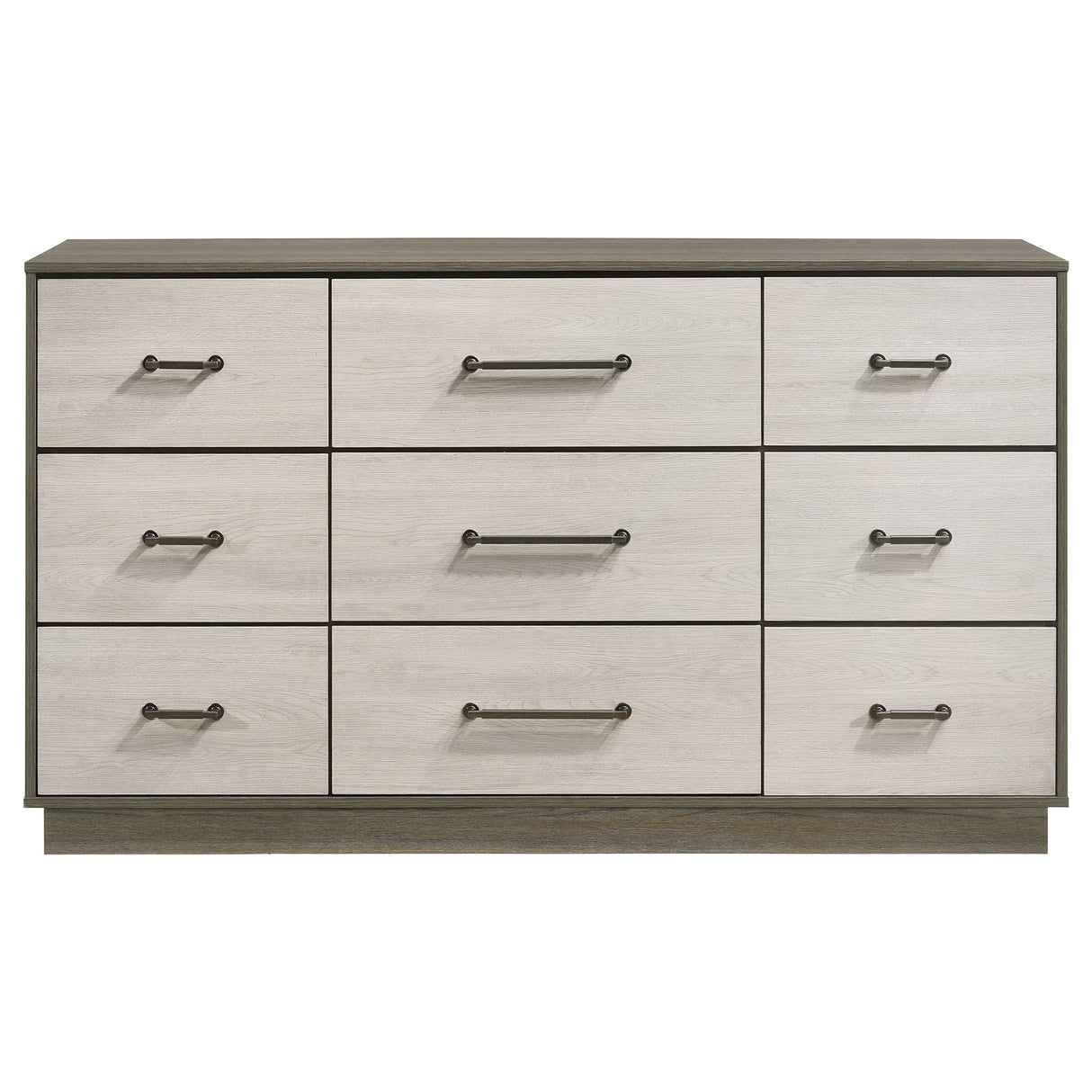 Fenwick 9-drawer Dresser Grey Oak from Coaster - Luna Furniture