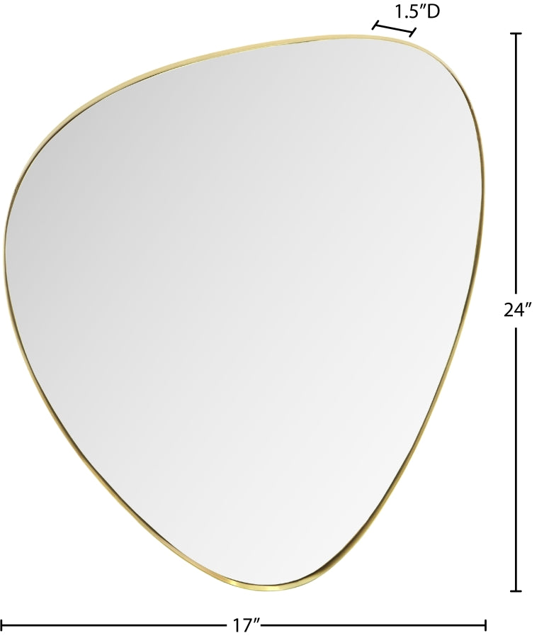 Finch Mirror in Gold from Meridian - Luna Furniture