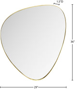 Finch Mirror in Gold from Meridian - Luna Furniture