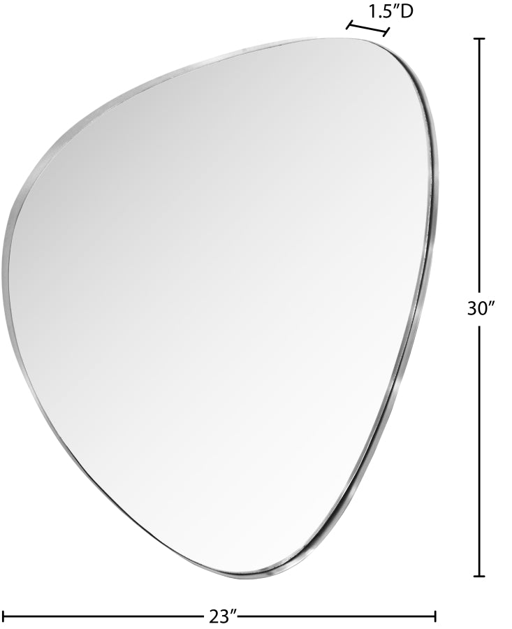 Finch Mirror in Silver from Meridian - Luna Furniture