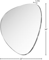 Finch Mirror in Silver from Meridian - Luna Furniture