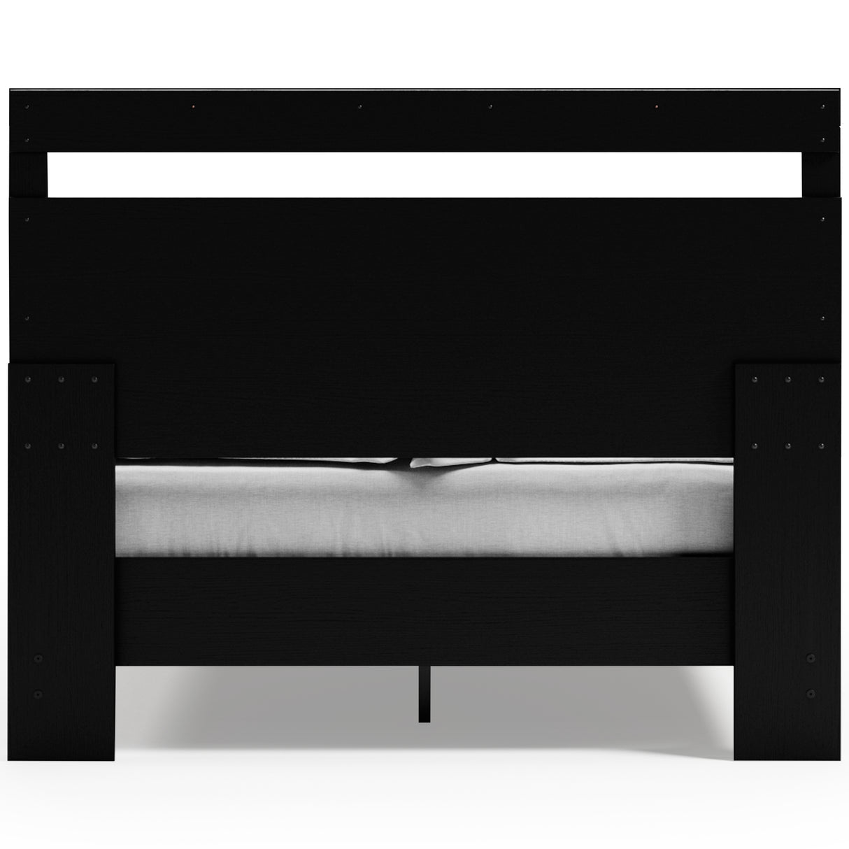 Finch Queen Panel Headboard with Dresser, Chest and 2 Nightstands in Black - PKG017933