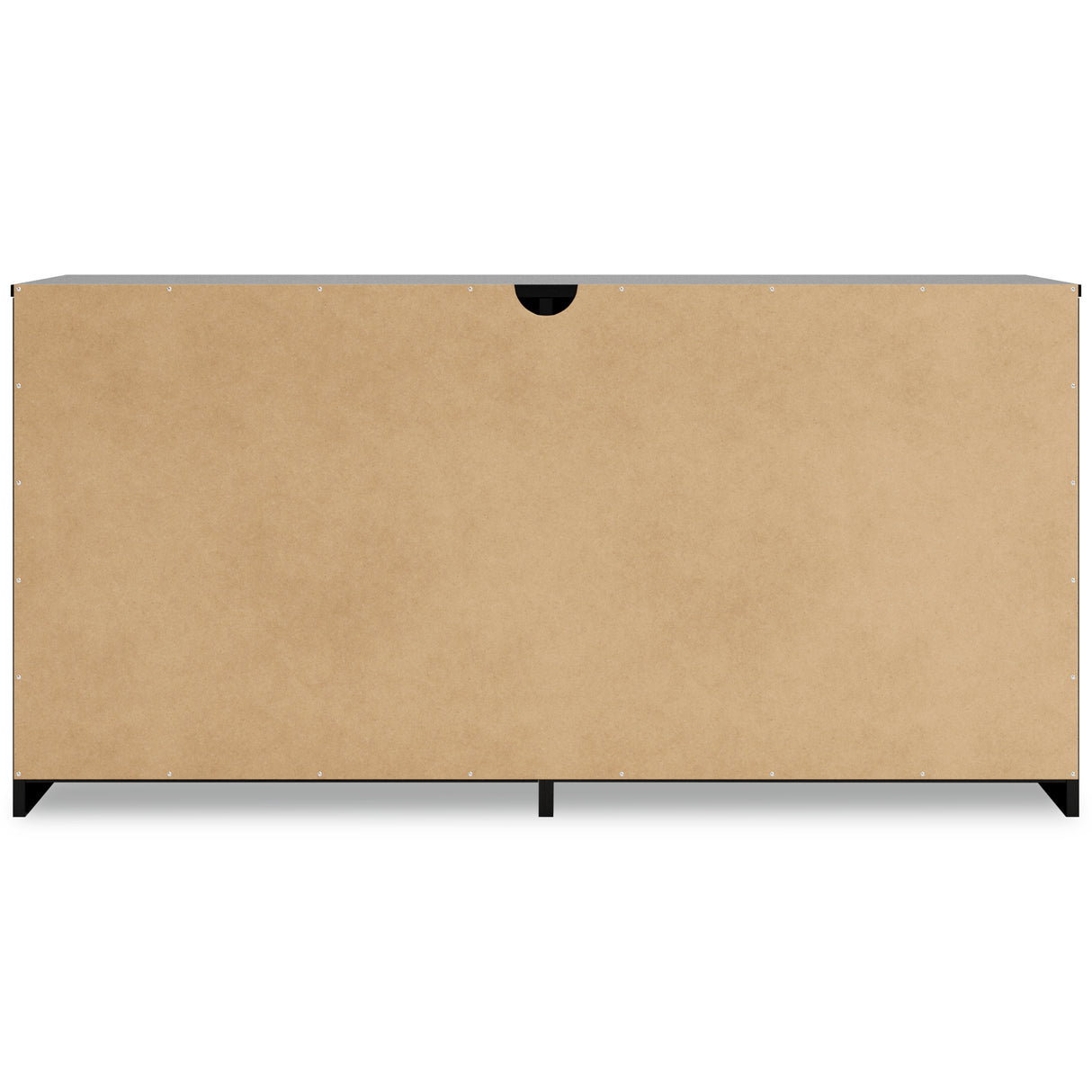 Finch Queen Panel Headboard with Dresser in Black - PKG017930