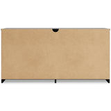 Finch Queen Panel Headboard with Dresser in Black - PKG017930