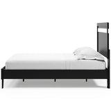 Finch Queen Panel Platform Bed with Dresser and Chest in Black/Brown - PKG017942