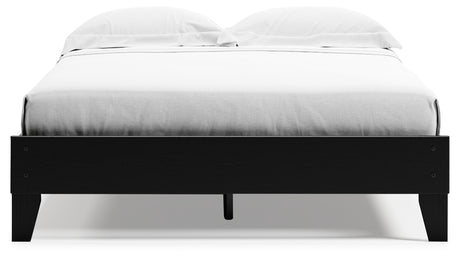 Finch Queen Platform Bed with Dresser and Chest in Black - PKG017920