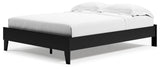 Finch Queen Platform Bed with Dresser and Chest in Black - PKG017920