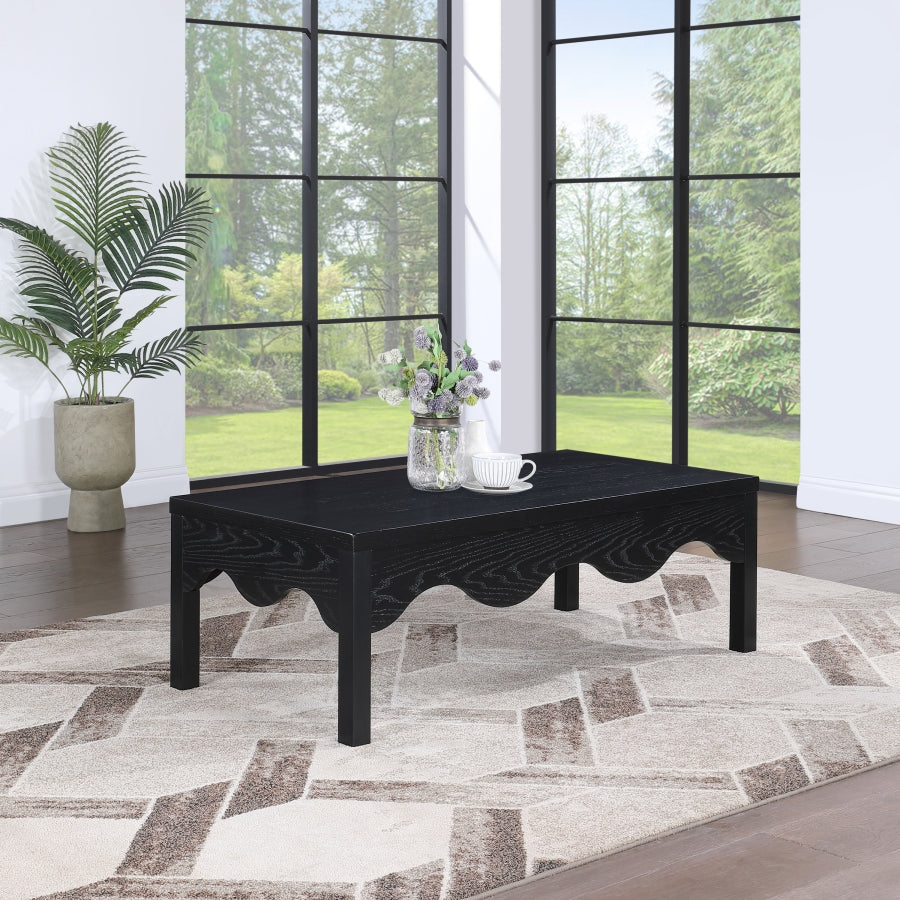 Fiora Coffee Table in Black from Meridian - Luna Furniture