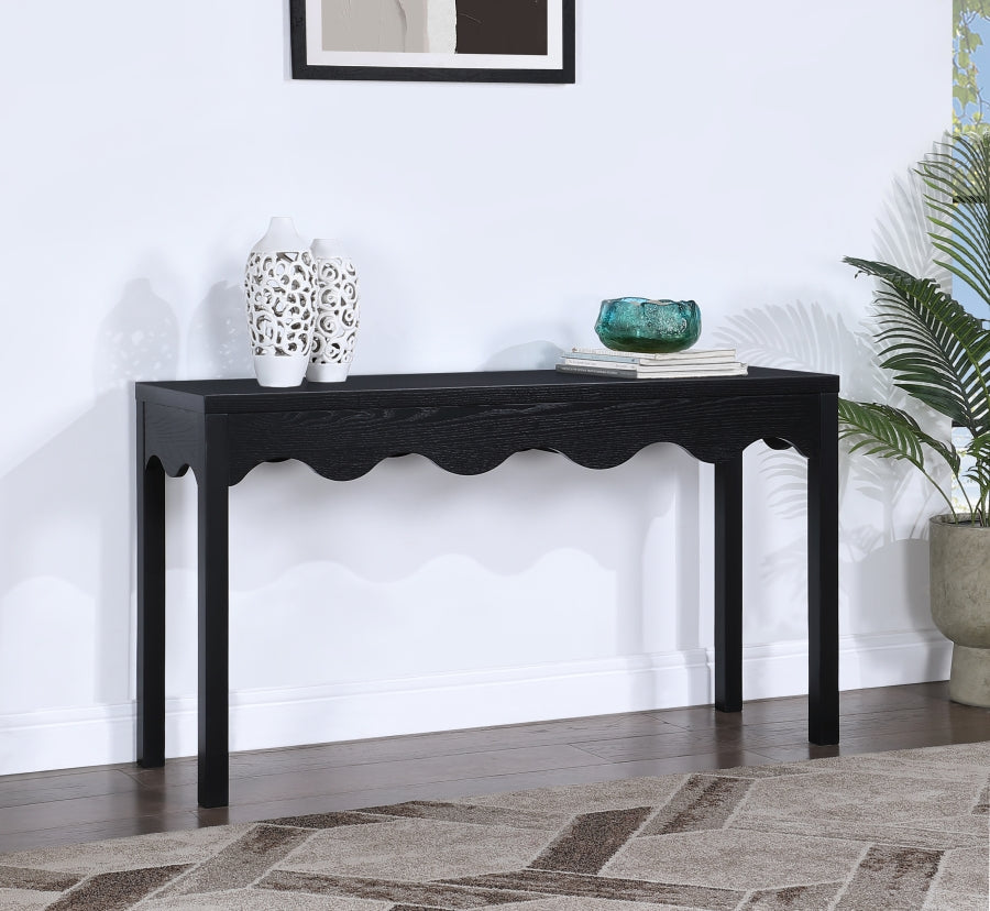 Fiora Console Table in Black from Meridian - Luna Furniture