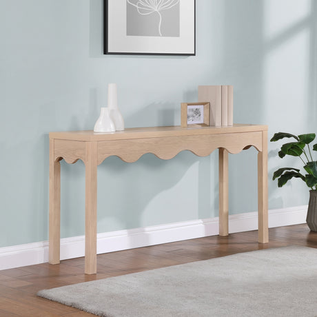 Fiora Console Table in Natural from Meridian - Luna Furniture