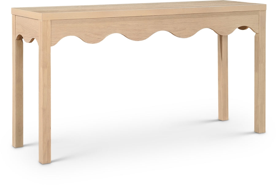 Fiora Console Table in Natural from Meridian - Luna Furniture