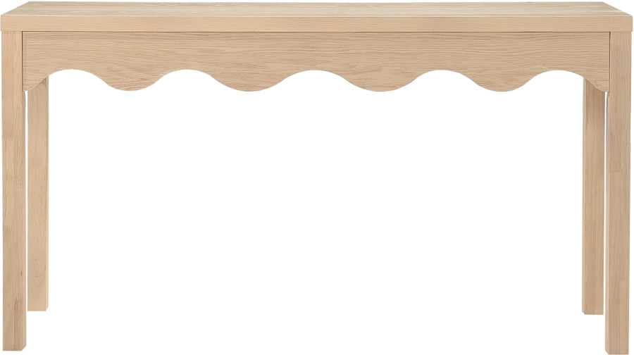 Fiora Console Table in Natural from Meridian - Luna Furniture